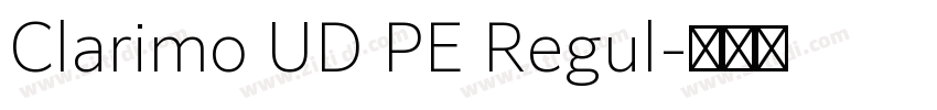 Clarimo UD PE Regul字体转换